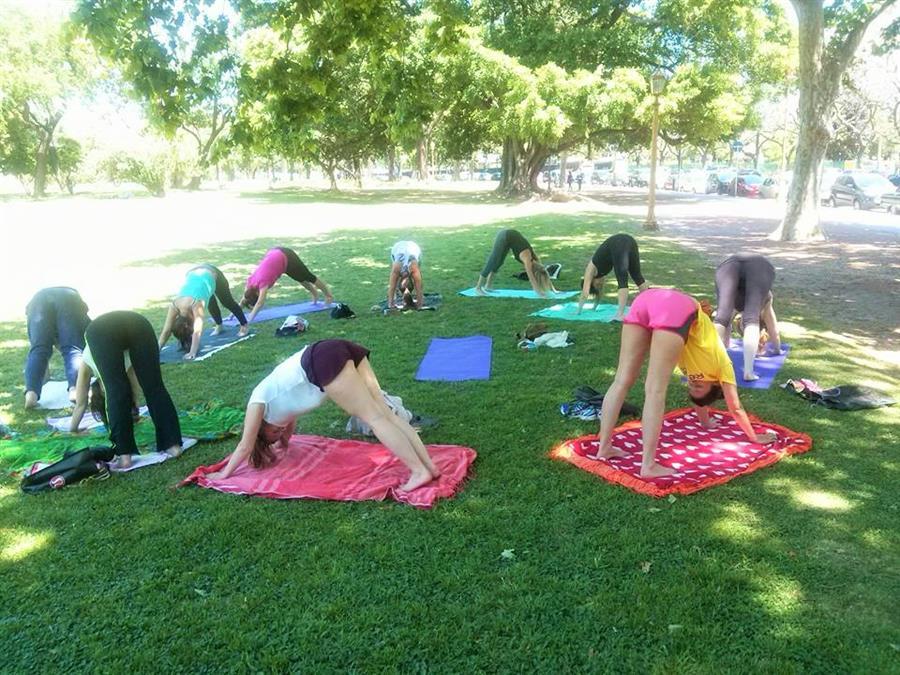 Yoga at the park 2016